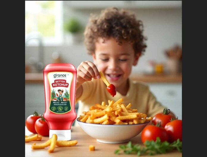 Granos, Better Ketchup, Jaggery Sweetened, No Refined Sugar, Healthier Ketchup, Natural Ingredients, No Preservatives, No Artificial Additives, Clean Label, Health Food, New Product Launch, India, Food Innovation, Condiment, Ketchup, Gluten-Free, Vegan, Rahul Mittal, Mohali, Indian Food, Healthy Eating, Consumer Goods, Retail,